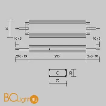 Блок питания (трансформатор) Maytoni Power Supply Magnetic PSL008-150W-48V-IP67 - Фото 4
