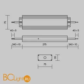 Блок питания (трансформатор) Maytoni Power Supply Magnetic PSL008-250W-48V-IP67 - Фото 4