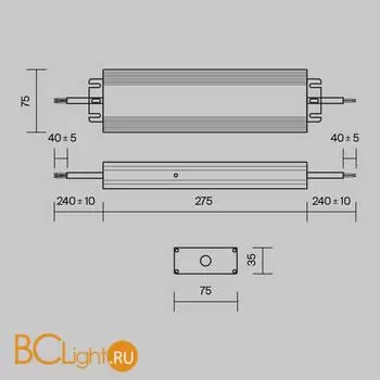 Блок питания (трансформатор) Maytoni Power Supply Magnetic PSL008-300W-48V-IP67 - Фото 3