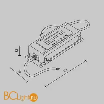 Блок питания Parity 48В, 100Вт, белый Maytoni Power Supply Parity TRA130DR-100W - Фото 0