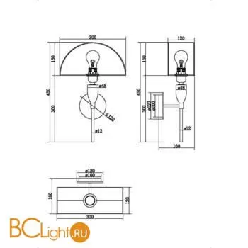 Бра Maytoni Prima Z034WL-01CH - Фото 6