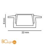 Профиль с фланцем Maytoni 04004 ALM004S-2M - Схема