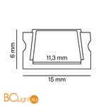 Профиль универсальный Maytoni 04001 ALM001S-2M - Схема