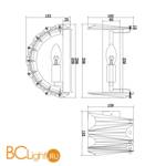 Настенный светильник Maytoni Puntes MOD043WL-01G - Схема