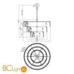 Подвесной светильник Maytoni Puntes MOD043PL-18CH - Фото 2