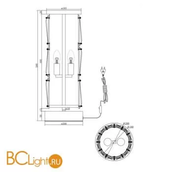 Настольный светильник Maytoni Puntes MOD043TL-02G - Фото 3