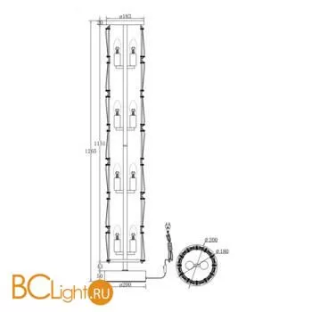 Напольный светильник Maytoni Puntes MOD043FL-08G - Фото 3