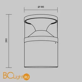 Ландшафтный светильник Maytoni Pyro O496FL-L21B3K - Фото 7