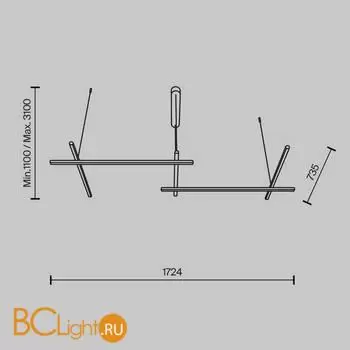 Подвесной светильник Maytoni Radiance MOD278PL-L86G3K1 - Фото 4