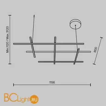 Подвесной светильник Maytoni Radiance MOD278PL-L86G3K - Фото 4