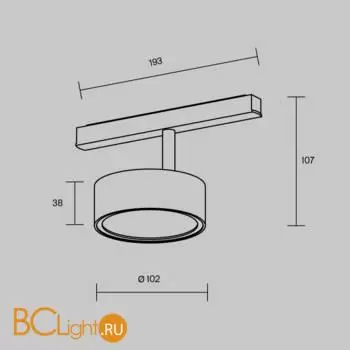 Трековый светильник Maytoni Rado TR040-2-18W3K-BBS - Фото 8