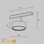 Трековый светильник Maytoni Rado TR040-4-18W3K-DS-BBS - Фото 8