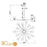 Люстра Maytoni Ralar MOD068PL-14CH - Схема