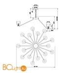 Люстра Maytoni Ralar MOD068PL-18CH - Схема