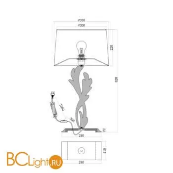 Настольная лампа Maytoni Rametto Z004TL-01G - Фото 0