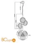 Подвесной светильник Maytoni Reels MOD268PL-03B - Фото 5