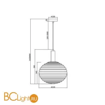 Подвесной светильник Maytoni Reels MOD268PL-01G - Фото 5
