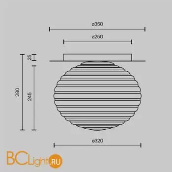 Потолочный светильник Maytoni Reels MOD268CL-01G - Фото 3