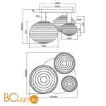 Потолочный светильник Maytoni Reels MOD268CL-03B - Фото 5