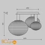 Потолочный светильник Maytoni Reels MOD268CL-03B - Фото 4