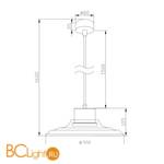 Подвесной светильник Maytoni Remous P066PL-L9W4K - Схема