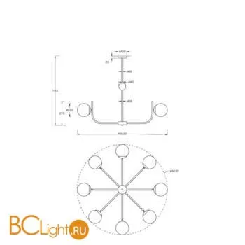 Люстра Maytoni Rendez-Vous MOD109PL-08BS - Фото 0