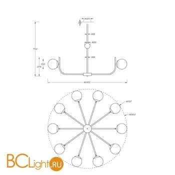Люстра Maytoni Rendez-Vous MOD109PL-10BS - Фото 1