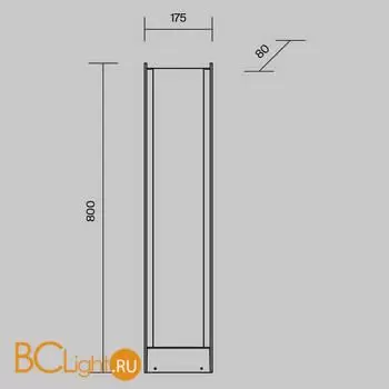 Садово-парковый фонарь Maytoni Reso O445FL-L20GF3K1 - Фото 6