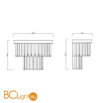 Настенный светильник Maytoni Revero MOD085WL-01CH - Схема