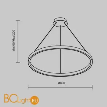Подвесной светильник Maytoni Rim new MOD058PL-L42BSK - Фото 4
