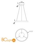 Подвесной светильник Maytoni Rim MOD058PL-L22W4K - Схема