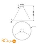 Подвесной светильник Maytoni Rim MOD058PL-L54W4K - Схема