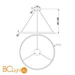 Подвесной светильник Maytoni Rim MOD058PL-L65W4K - Схема