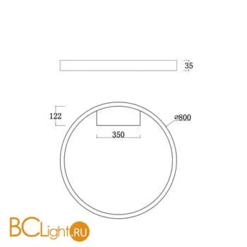 Потолочный светильник Maytoni Rim MOD058CL-L50BS4K - Фото 1
