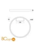 Потолочный светильник Maytoni Rim MOD058CL-L25B4K - Фото 1