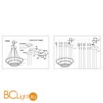 Крепление для подвесных светильников Maytoni Rim MOD058A-02B - Схема