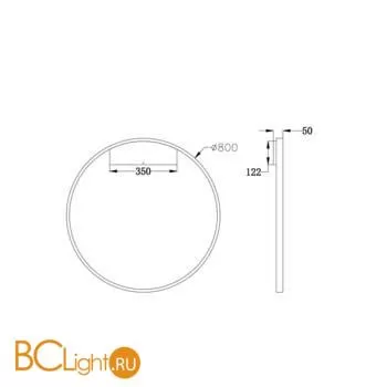 Настенный светильник Maytoni Rim MOD058WL-L50W4K - Фото 2