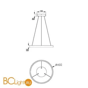Подвесной светильник Maytoni Rim MOD058PL-L22B3K - Фото 0
