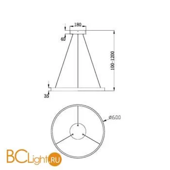 Подвесной светильник Maytoni Rim MOD058PL-L32W3K - Фото 0
