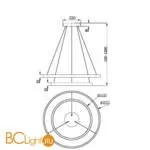 Подвесной светильник Maytoni Rim MOD058PL-L74BS3K - Фото 2
