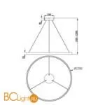 Подвесной светильник Maytoni Rim MOD058PL-L54BS3K - Фото 0