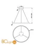 Подвесной светильник Maytoni Rim MOD058PL-L42WK - Фото 2