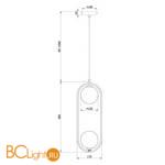 Подвесной светильник Maytoni Ring MOD013PL-02B - Схема