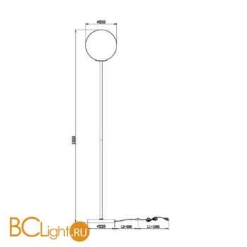 Торшер Maytoni Ring MOD013FL-01BS - Фото 4