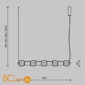 Подвесной светильник Maytoni Ritmo MOD381PL-L45B3K - Фото 4