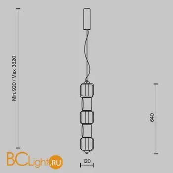 Подвесной светильник Maytoni Ritmo MOD381PL-L30CH3K - Фото 4