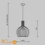 Подвесной светильник Maytoni Roots MOD194PL-01W - Фото 0