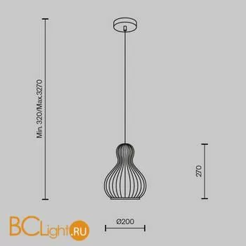 Подвесной светильник Maytoni Roots MOD192PL-01W - Фото 0