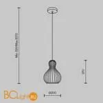 Подвесной светильник Maytoni Roots MOD192PL-01W - Фото 0