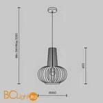 Подвесной светильник Maytoni Roots MOD193PL-01W - Фото 0